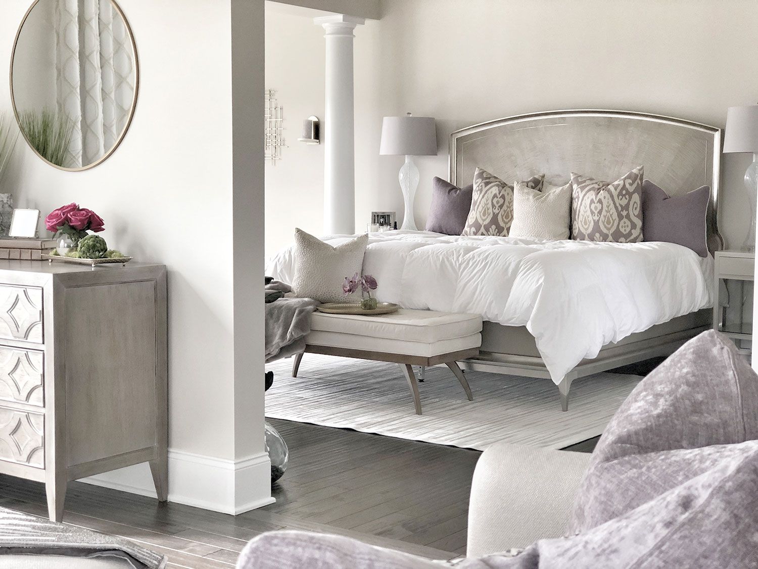 interior designer nj - modern farmhouse bedroom design