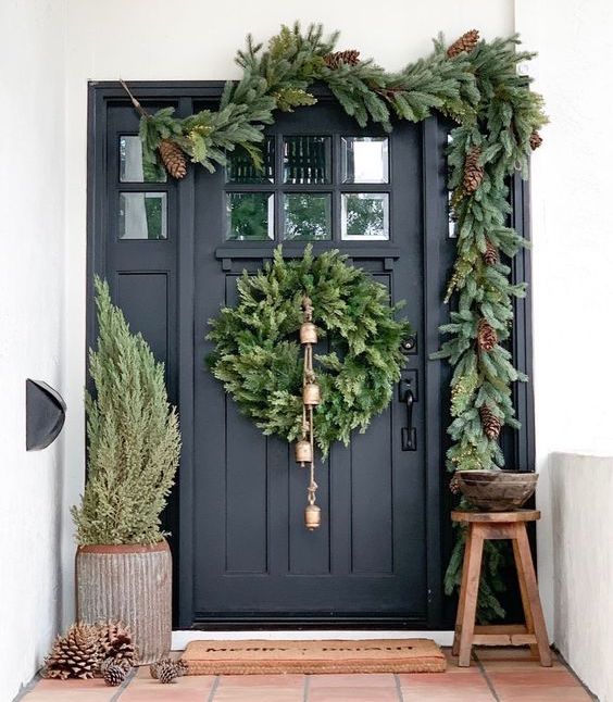 interior designer nj -christmas door decorations