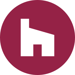 houzz-1 A interior design logo in a red circle.